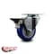 Service Caster 3.5'' Blue Poly Wheel Swivel Top Plate Caster Posi Brake SCC-20S3514-PPUB-BLUE-PLB - alternate 5